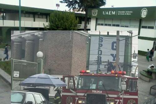 Fuga de gas en laboratorio de prepa cinco UAEMéx moviliza a brigadas de emergencia